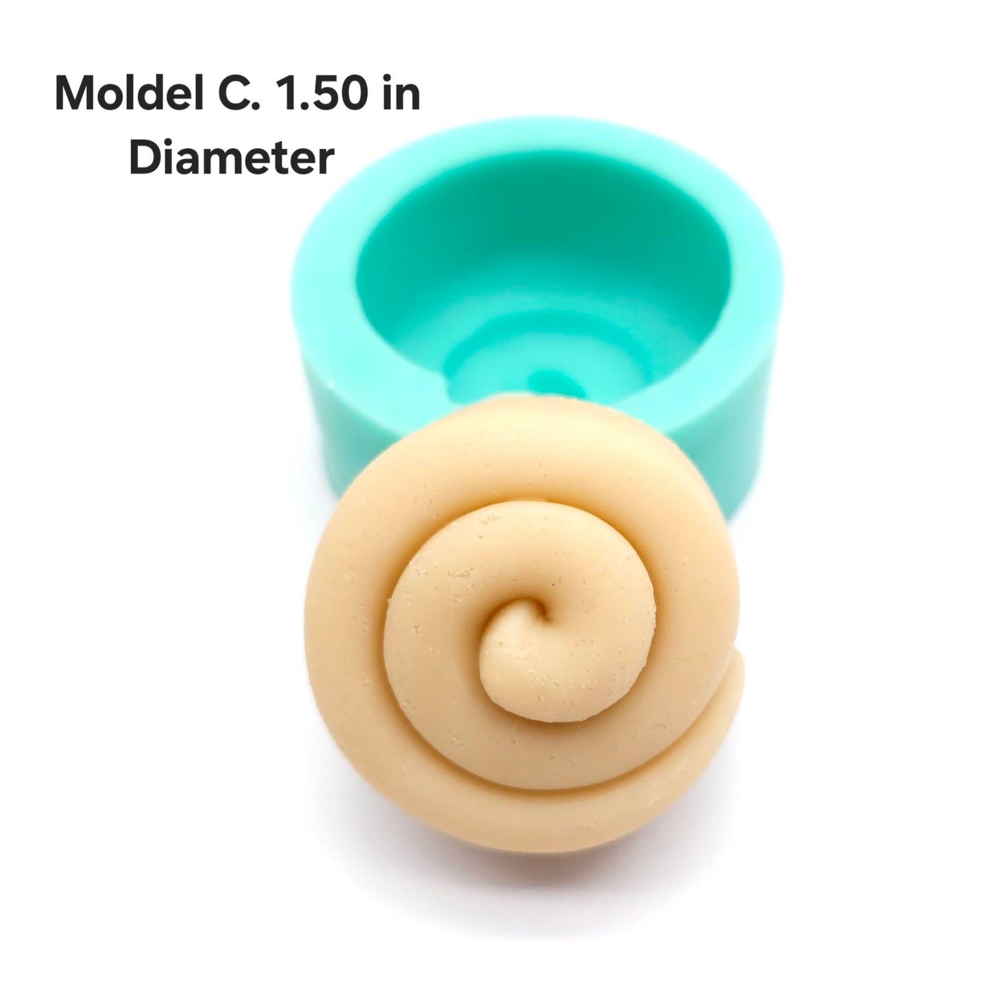 Cinnamon rolls mold Bundle option- Made from real cinnamon rolls silicone mold