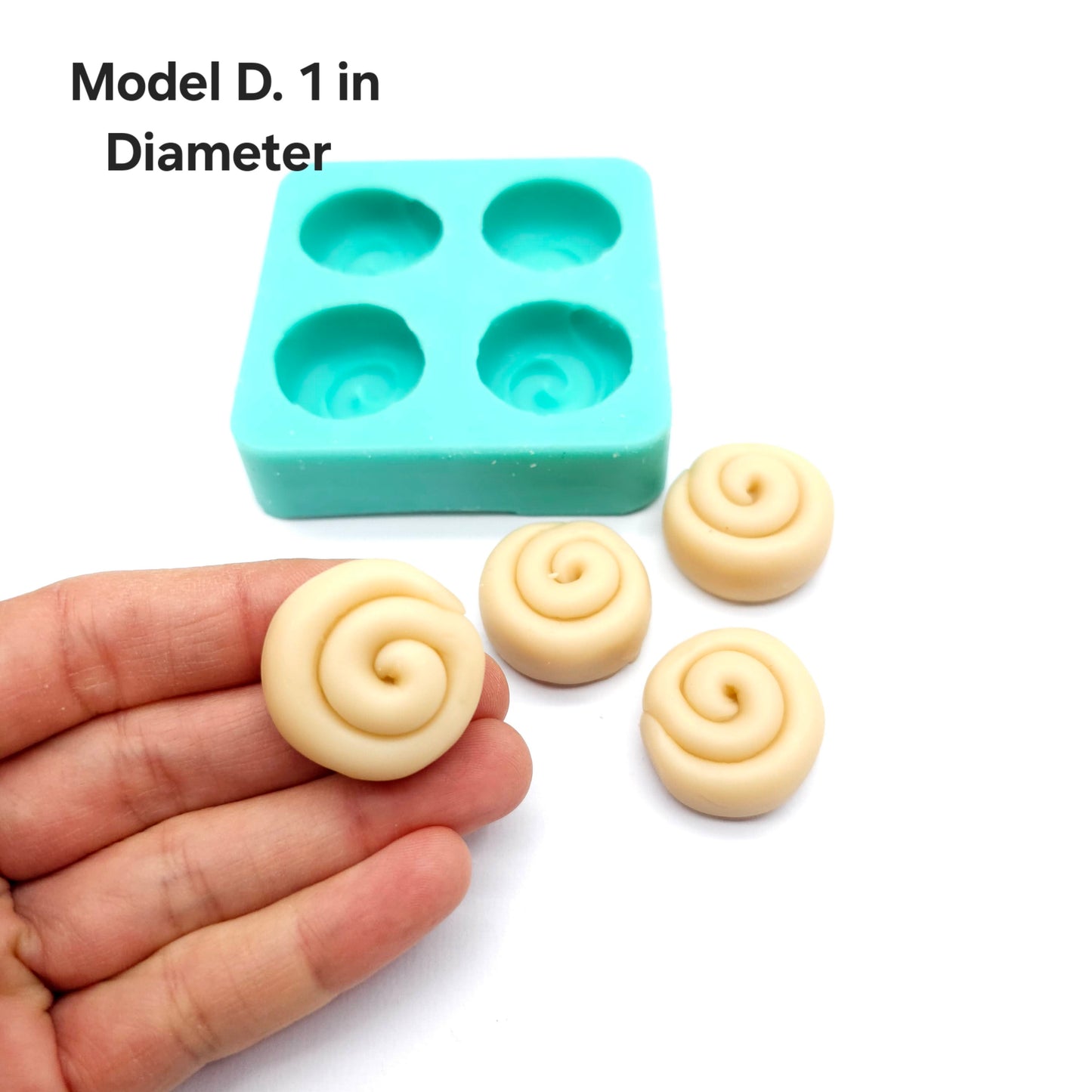 Cinnamon rolls mold Bundle option- Made from real cinnamon rolls silicone mold