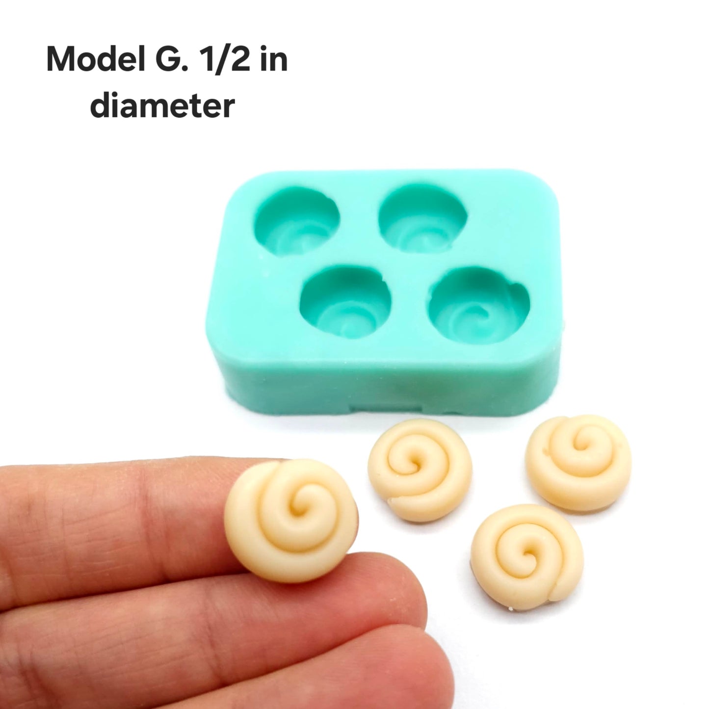 Cinnamon rolls mold Bundle option- Made from real cinnamon rolls silicone mold