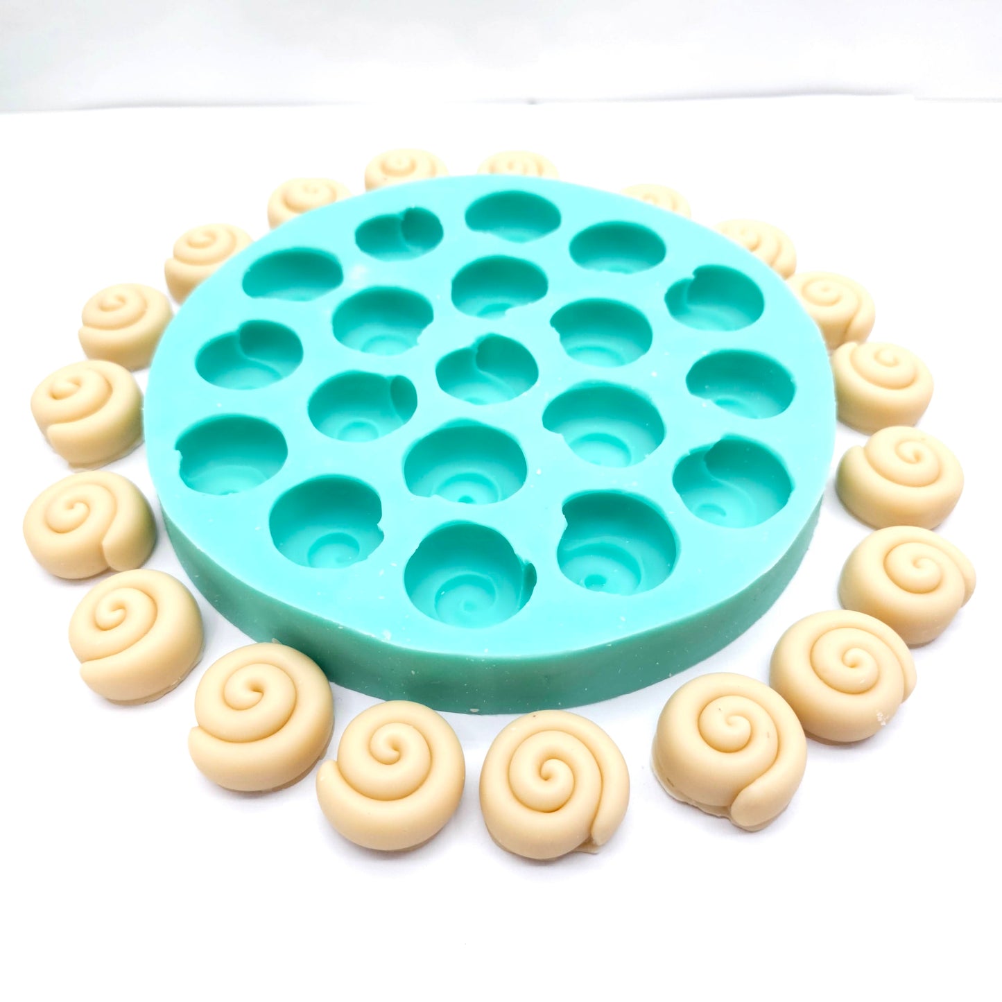 Cinnamon rolls mold Bundle option- Made from real cinnamon rolls silicone mold