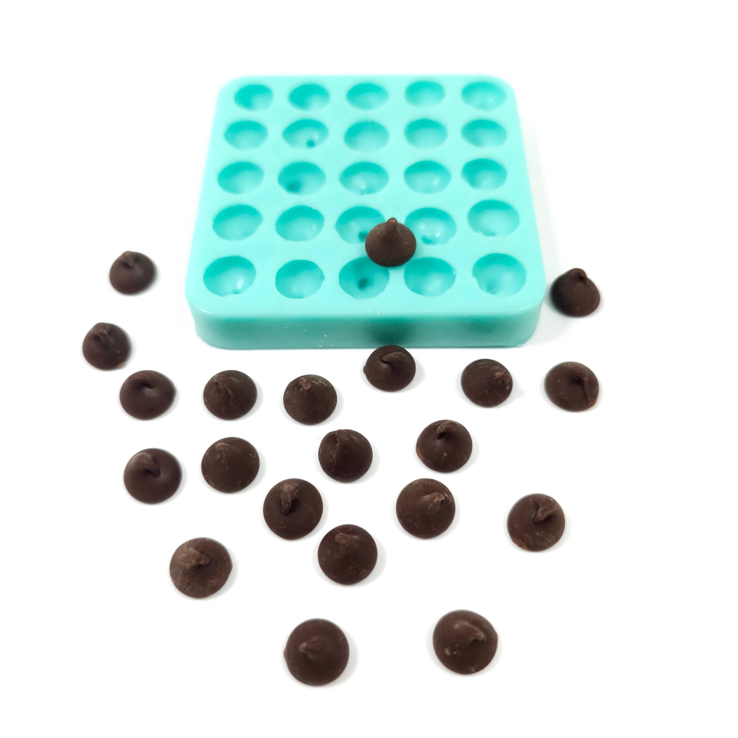 Chocolate drops mold mini Chocolate chip mold Candle Silicone Mold Soap Mold for Resin Wax melts mold Wax melts