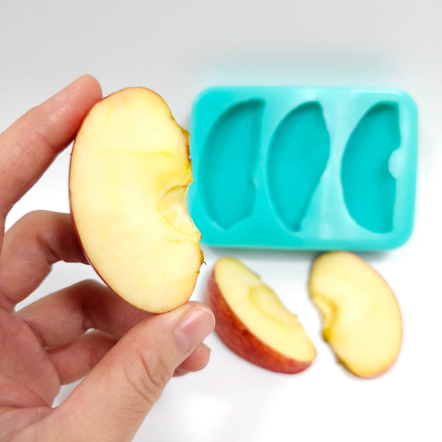 Real apple slices wax melts mold, chocolate apple silicone mold, apple slices mold, resin casting mold, candle embeds NC054