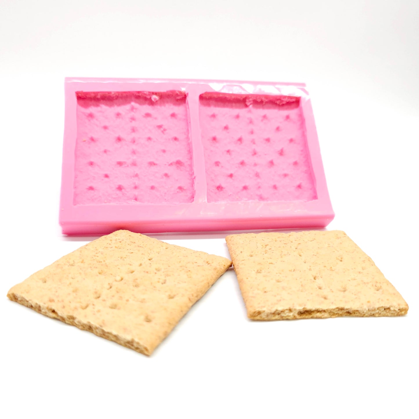 Graham cracker mold, Soap embeds, candle mold smores making NS007