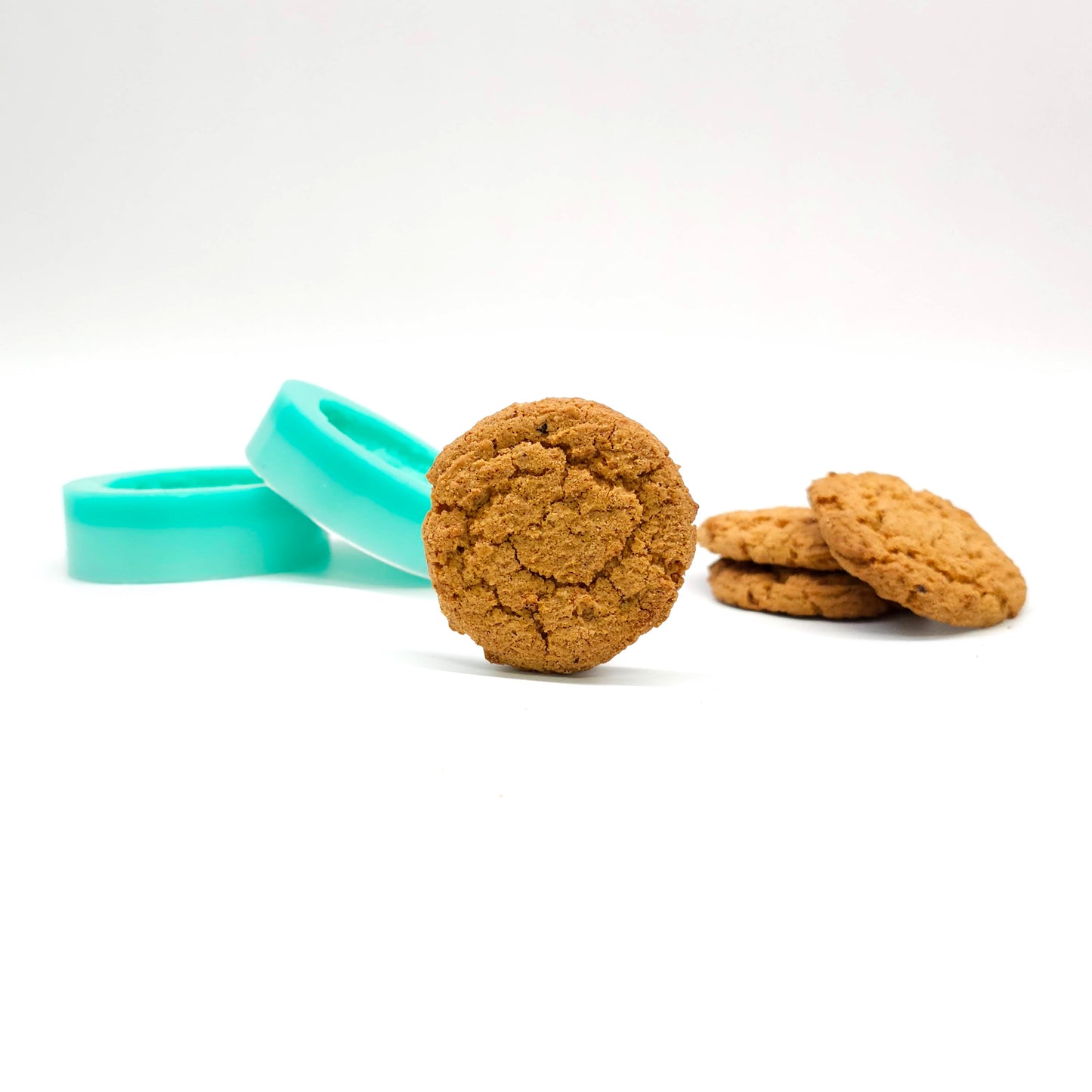 Oatmeal cookie Silicone Mold, Soap embeds, candle mold, Mold for Wax melts NS009