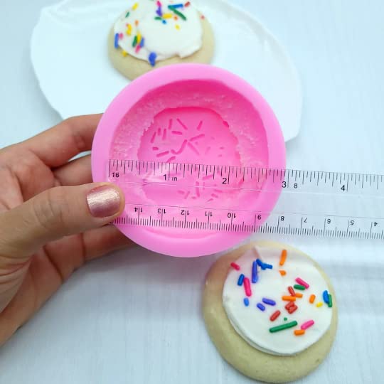 Frosted Sprinkles Sugar Cookie Silicone Mold - Create Sweet Delights for Soap, Candles, Wax, and Resin NC104