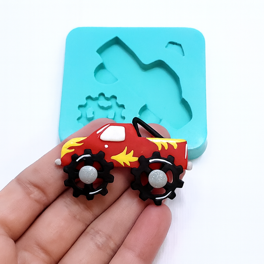 Monster Truck Multi-Project Silicone Mold MS184 for Cake Decorating, Resin and Clay Crafts