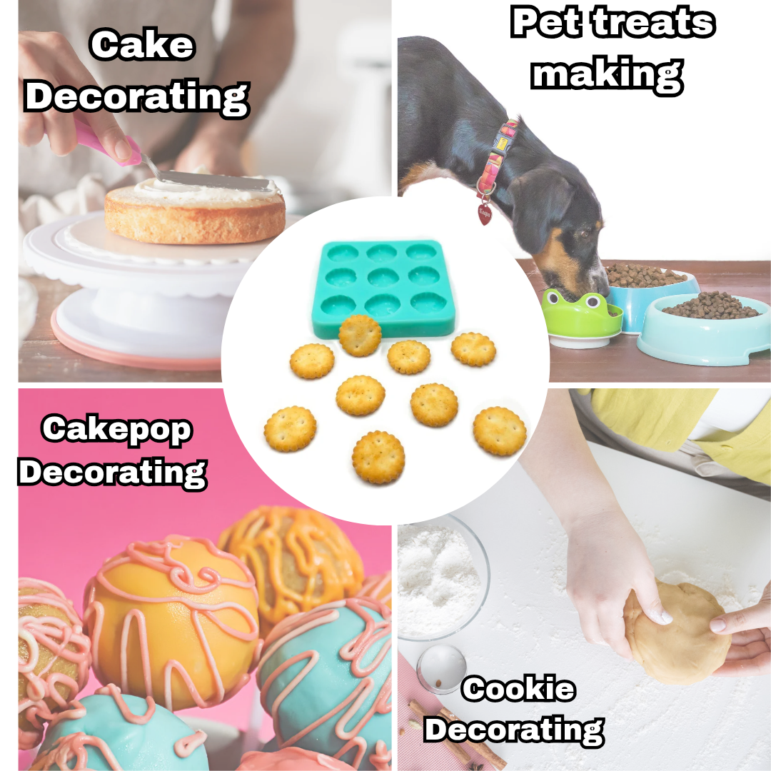 Mini cookie cracker Silicone mold Versatile Silicone Mold – For Edible Crafts, Resin, Clay, Wax, Pet Treats & More – Handmade in Canada NT059