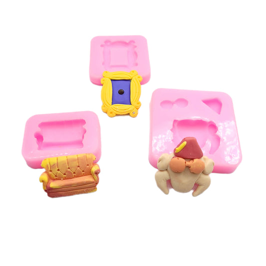 Friends molds, Turkey friends mold, Sofa and frame best friends mold Multi Project bundle NC0653