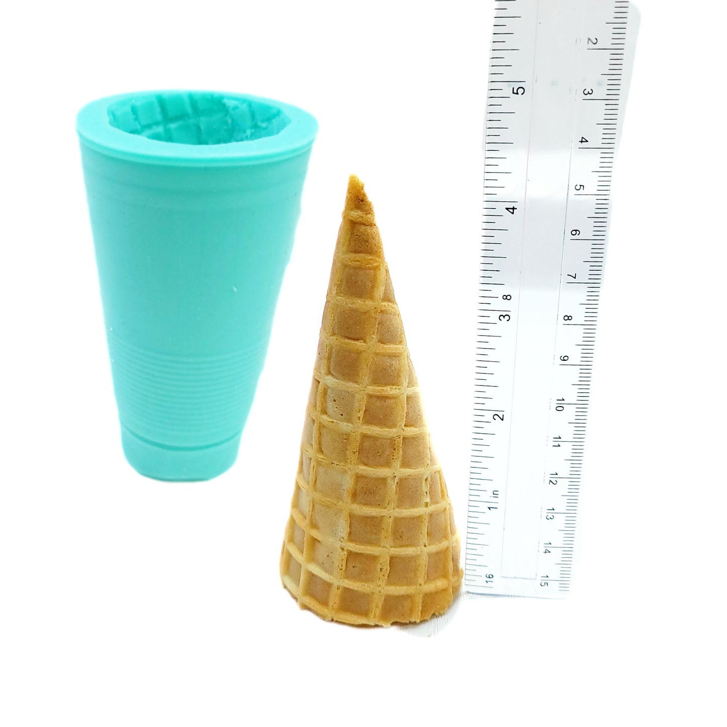 Real Waffle cone mold ice cream cone mold model A Silicone Mold Wax mold Resin mold Soap mold Realistic Flexible mold NC059