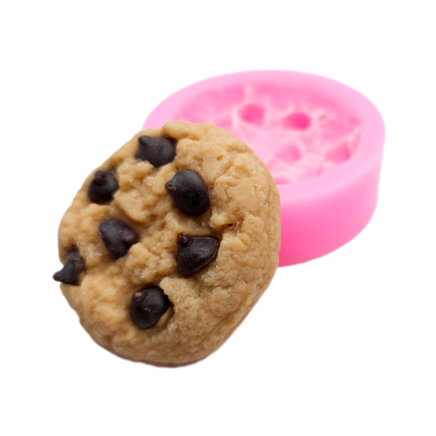 Chocolate chip cookie silicone mold, realistic cookie snap bar wax melt mold, candle dessert mold, soap making mold NS033