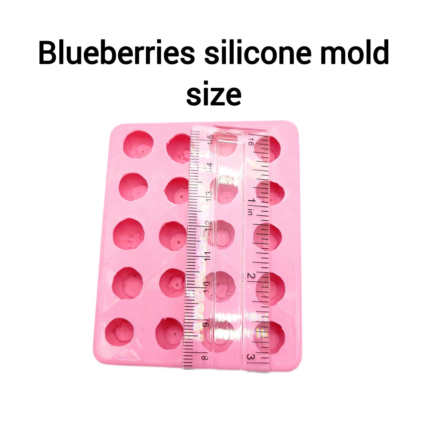 Blueberries Silicone Mold 20-Cavitiy mold and fillable tart mold set, Ideal for Candle embed and soap embeds mold wax melts mold, candle dessert mold, slime mold