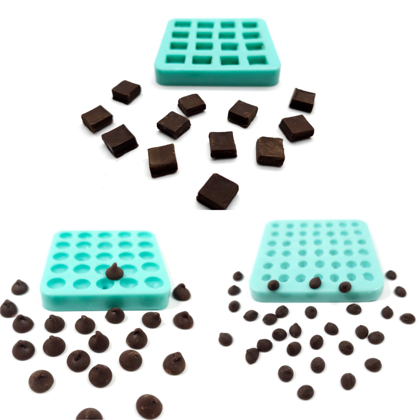 Chocolate drops mold mini Chocolate chip mold Candle Silicone Mold Soap Mold for Resin Wax melts mold Wax melts