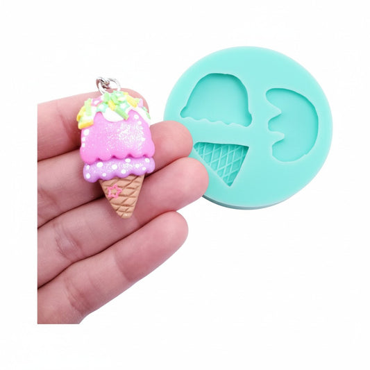 Ice Cream Cone Multi Project Silicone Mold MS010 for Crafts & Baking