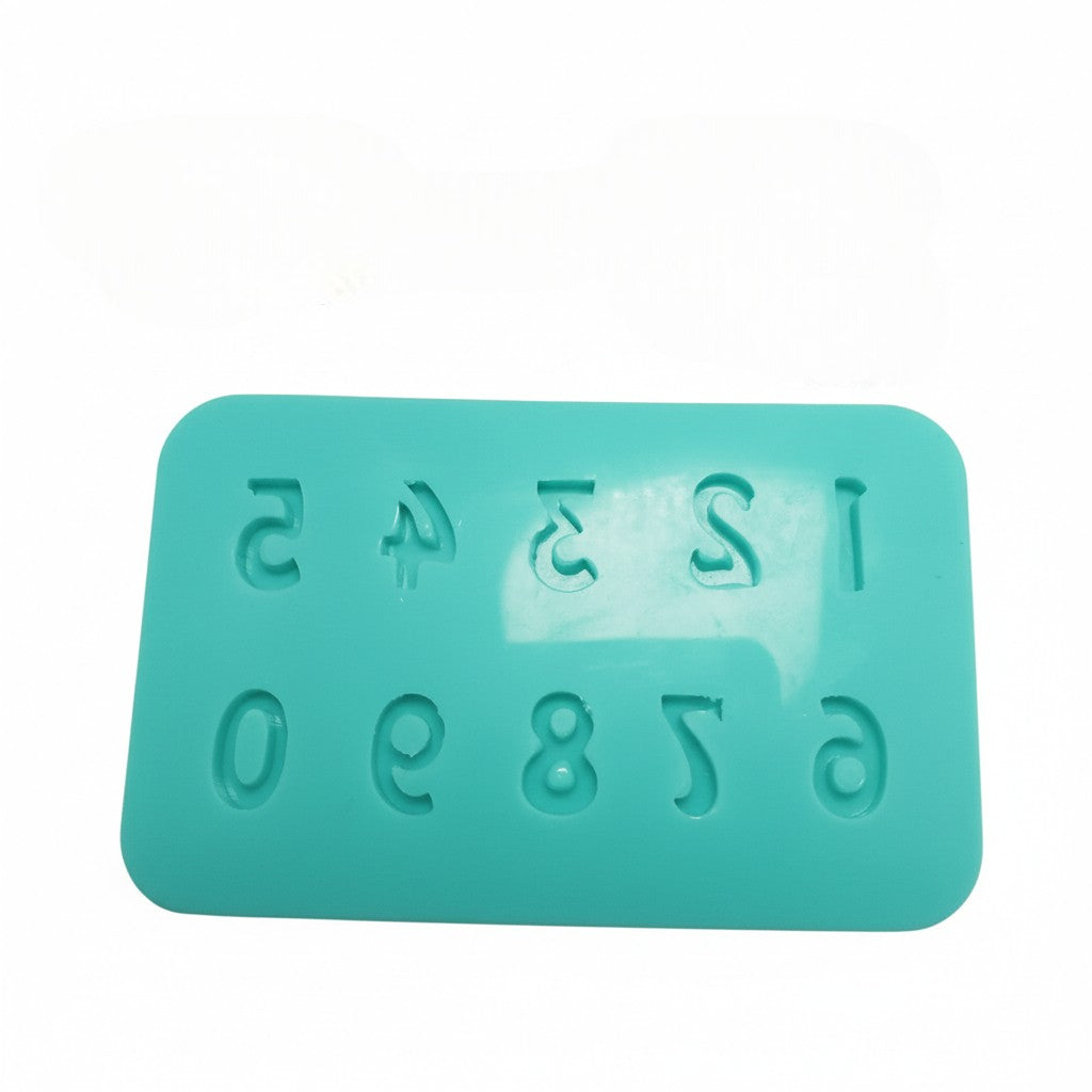 Numbers Silicone Mold for Fondant, Resin, Clay, Miniatures and Cake Decorating