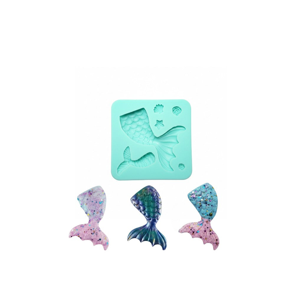 Mermaid Tails Multi-Project Silicone Mold for Crafts and Decorations MS063