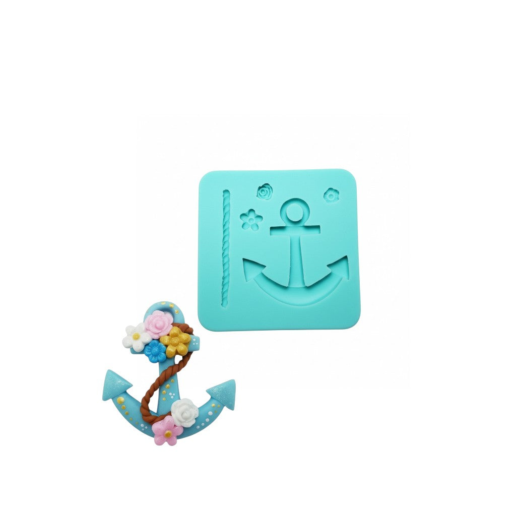 Floral Anchor Multi-Project Silicone Mold for Fondant, Resin, Clay Crafts