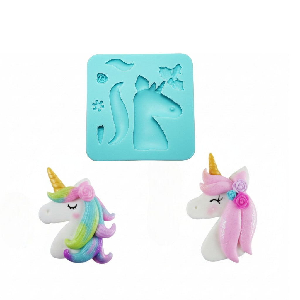 Unicorn Horse Silicone Mold for Cake Decorating, Resin, Fondant and Clay Crafts