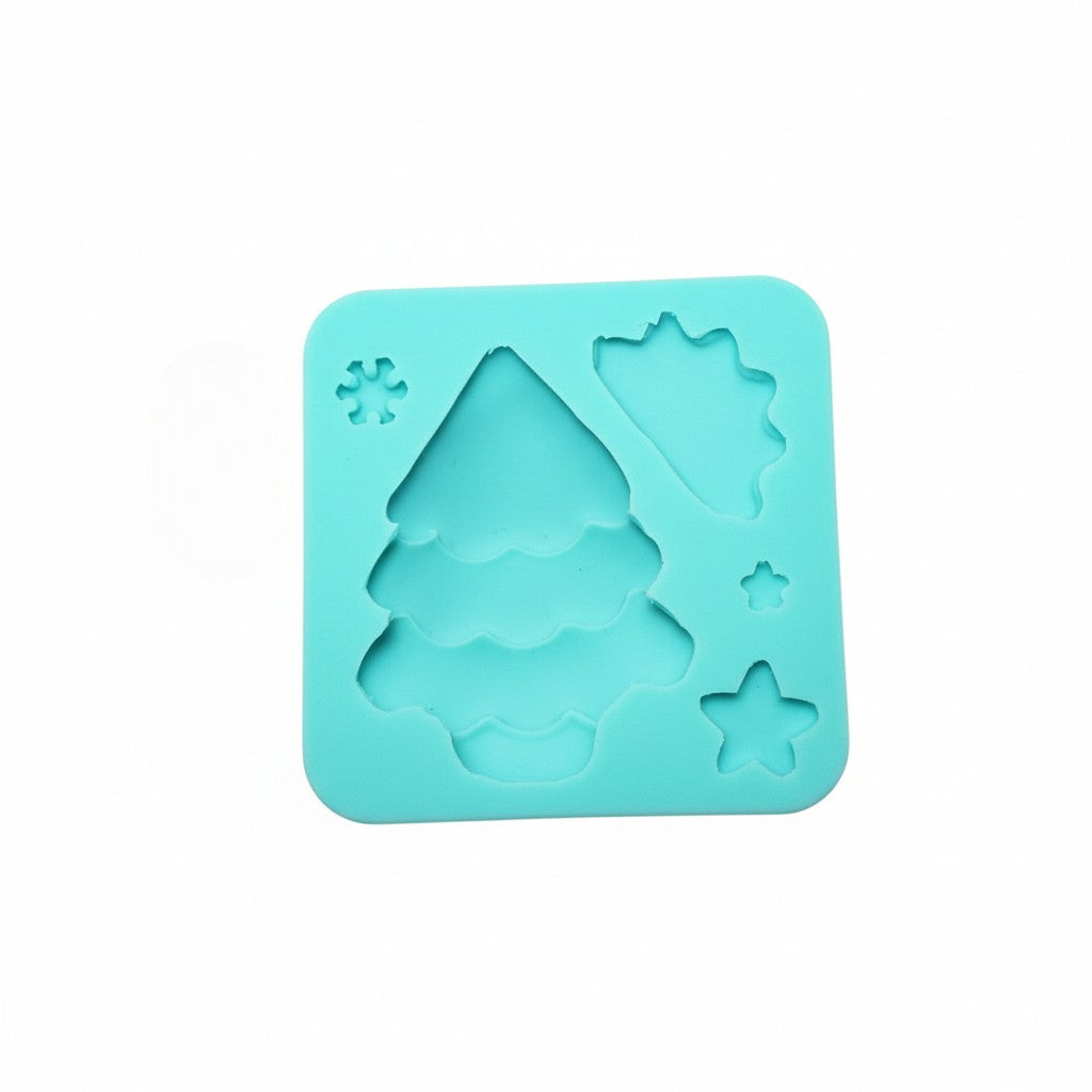 Christmas Tree Silicone Mold for Fondant Resin Polymer Clay Crafts