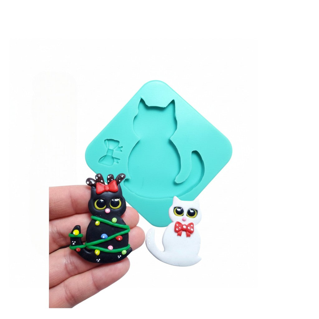 Awesome Cat Multi-Project Silicone Mold MS098 for Crafts and Baking