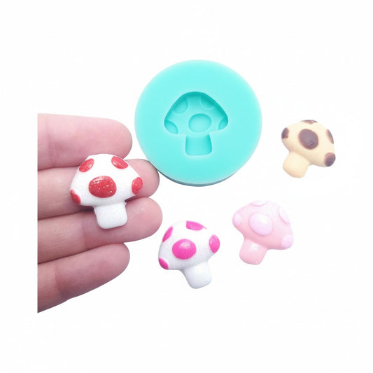 Fairy Mushroom Silicone Mold for Fondant Resin Polymer Clay Miniatures MS141