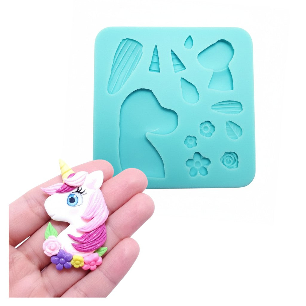 Epic Unicorn Mommy & Baby Multi-Project Silicone Mold for Crafts MS163