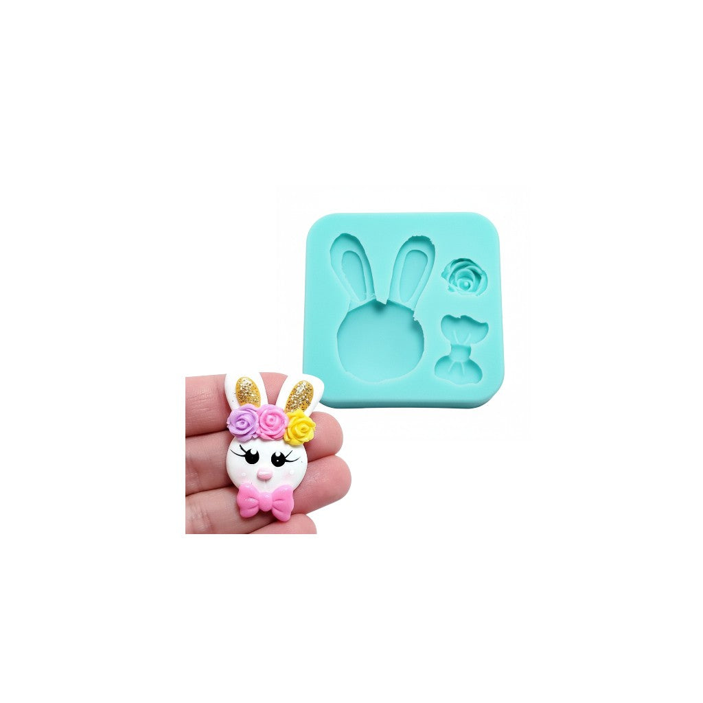 Easter Bunny Golden Ears Multi-Project Silicone Mold MS173 for Crafts & Baking