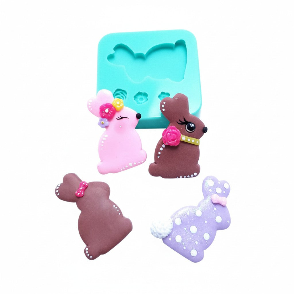 Easter Baby Bunny Silicone Mold Multi-Project MS194 for Cute Mini Crafts