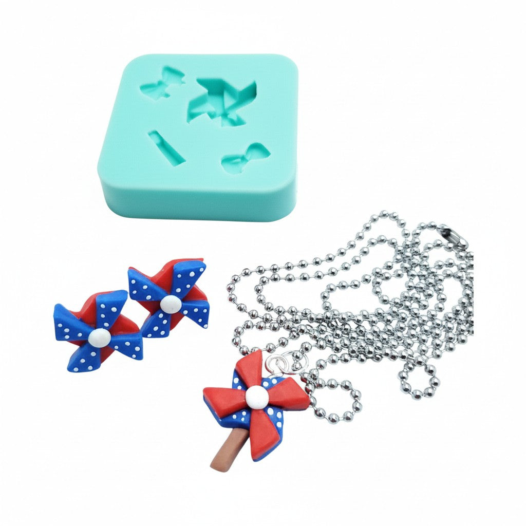 Small Pinwheel Multi-Project Silicone Mold MS215 for Resin Clay Fondant