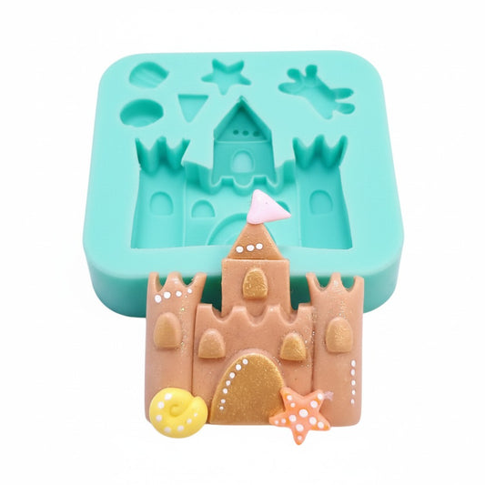 Sand Castle Silicone Mold for Fondant, Resin, Clay and Miniature Crafts