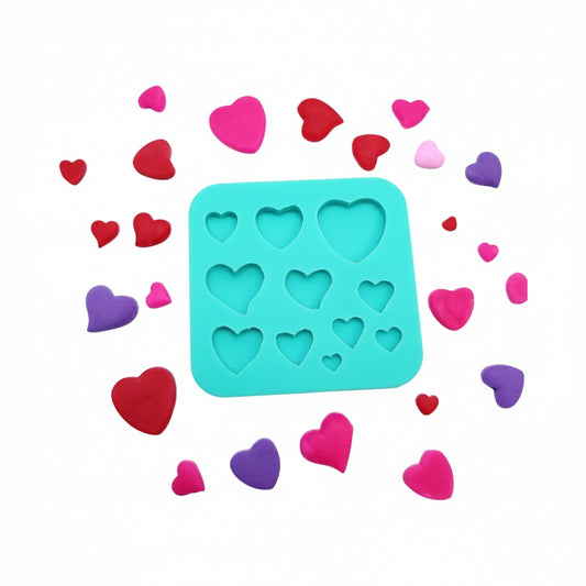 Heart Silicone Mold for Resin, Fondant, Clay, Wax & Jewelry Making