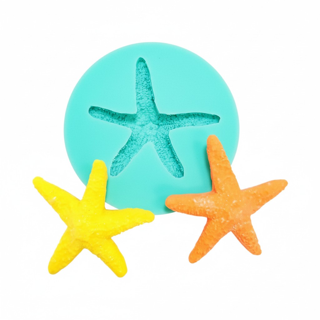 Realistic Starfish Silicone Mold for Resin, Fondant, Clay, Jewelry Making
