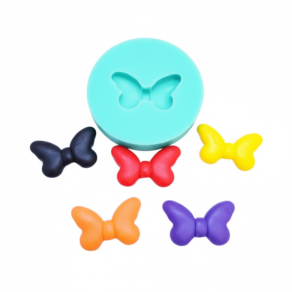 Butterfly Bow Silicone Mold for Miniatures Fondant Resin Clay Crafts MS254