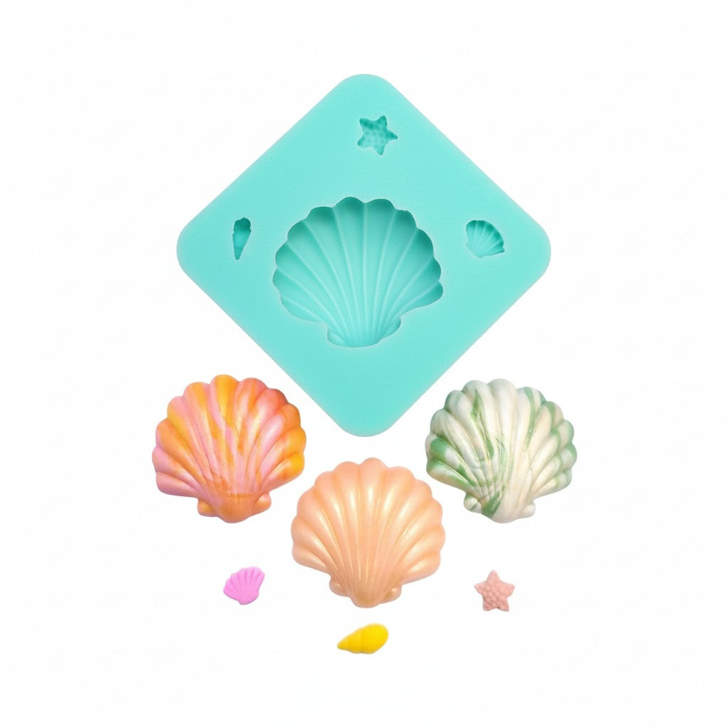 Seashell Silicone Mold for Fondant Resin Clay Jewelry and Miniature Crafts