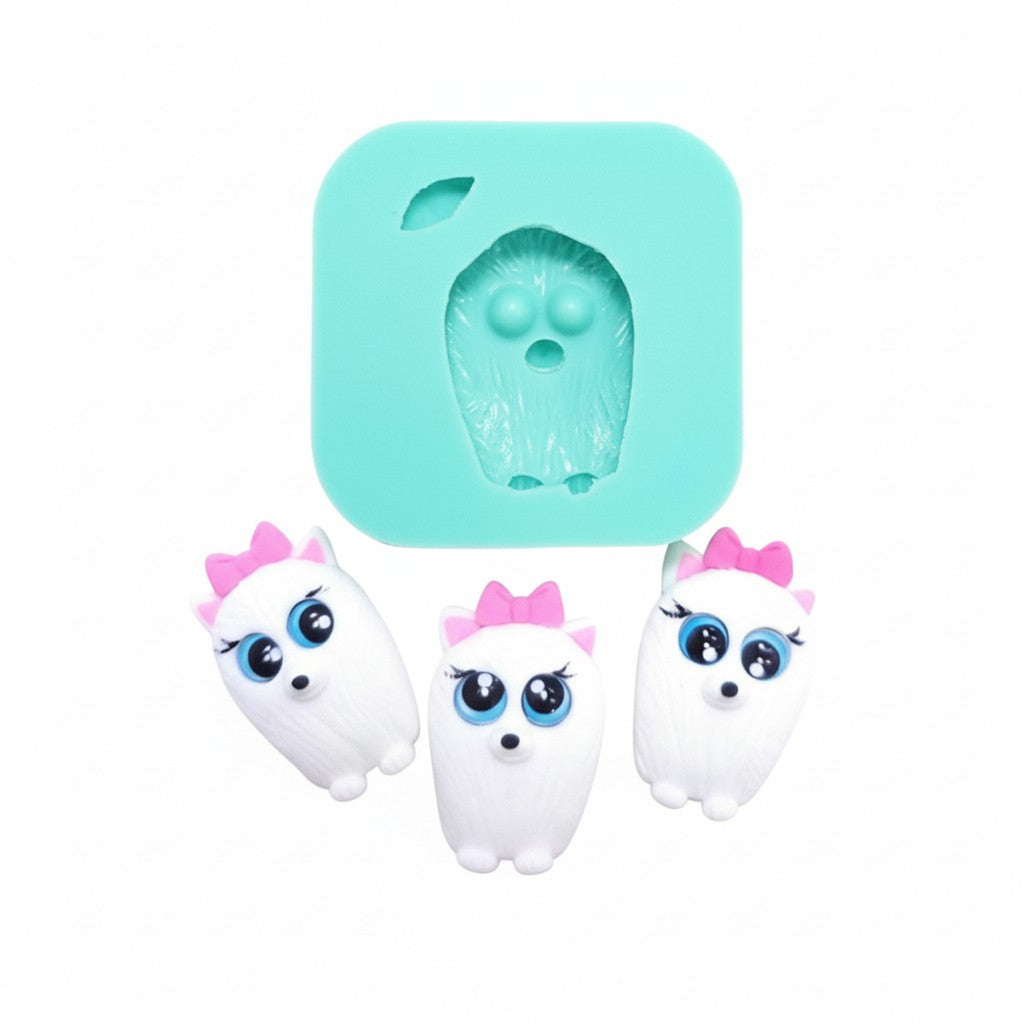Cute Pomeranian Dog Multi-Project Silicone Mold for Fondant Resin Clay Crafts