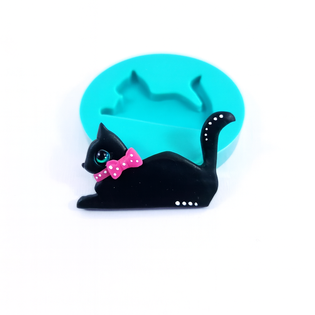 Cat Silicone Mold MS434 for Crafts, Resin, Fondant and Mini Projects