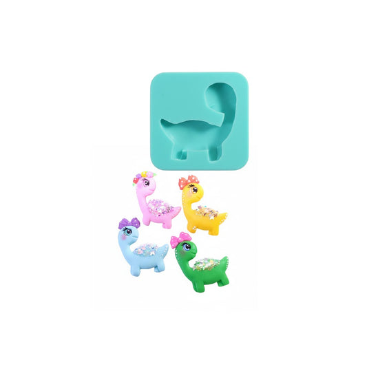 Cute Brontosaurus Dino Multi-Project Silicone Mold for Crafts MS450
