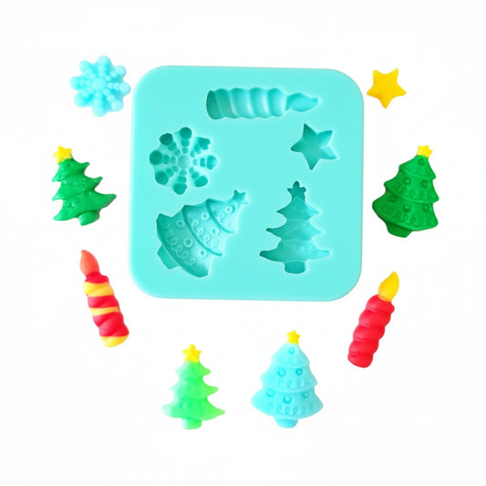 Christmas Accessories Multi-Project Silicone Mold for Miniatures and Crafts MS461