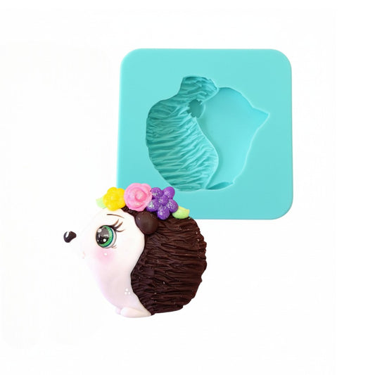 Cute Porcupine Silicone Mold for Miniatures Fondant Resin Clay Crafts MS486