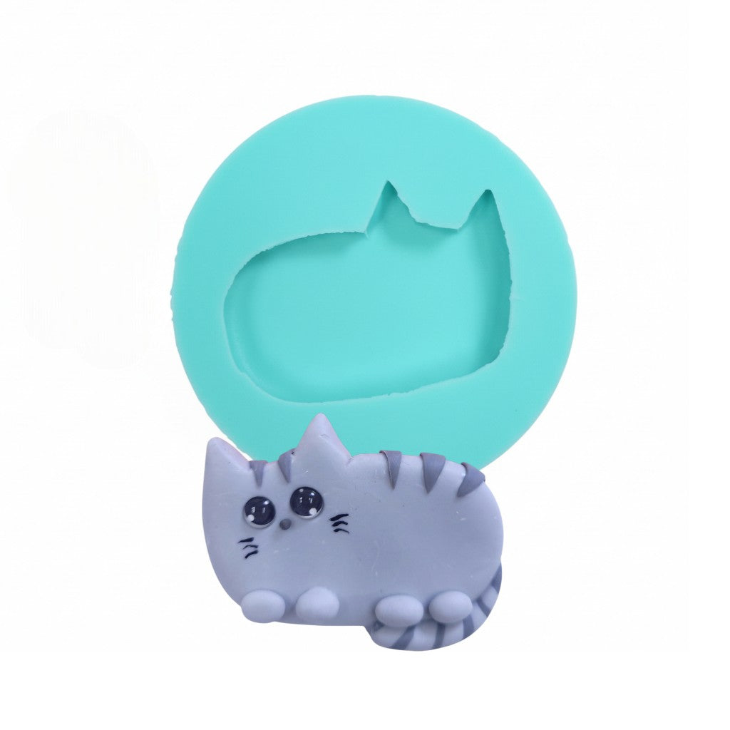 Cute Kitten Cat Multi Project Silicone Mold MS488 for Cake Resin Crafts