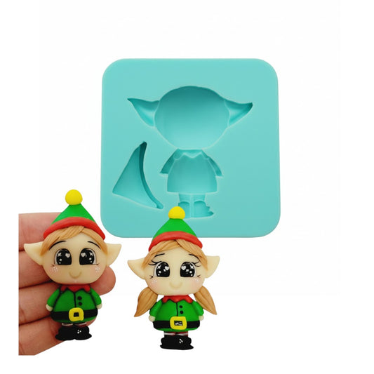 Santa Helper Elf Multi-Project Silicone Mold MS500 for Cake Resin Clay Crafts