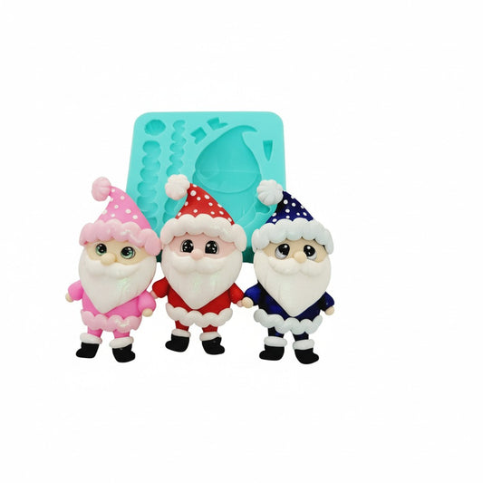 Full Body Santa Christmas Multi-Project Silicone Mold MS503 for Cake and Crafting