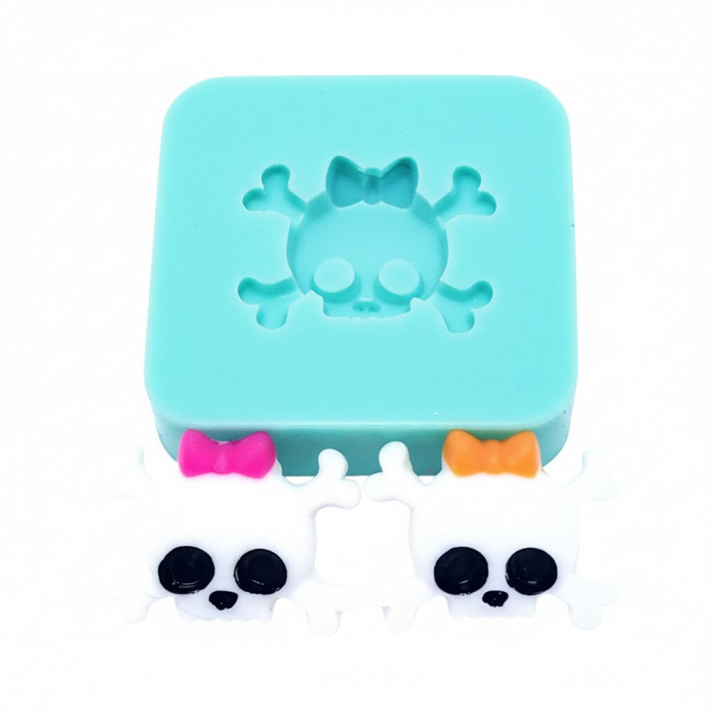 Cute Skull Multi-Project Silicone Mold MS530 for Miniatures Resin Fondant Jewelry