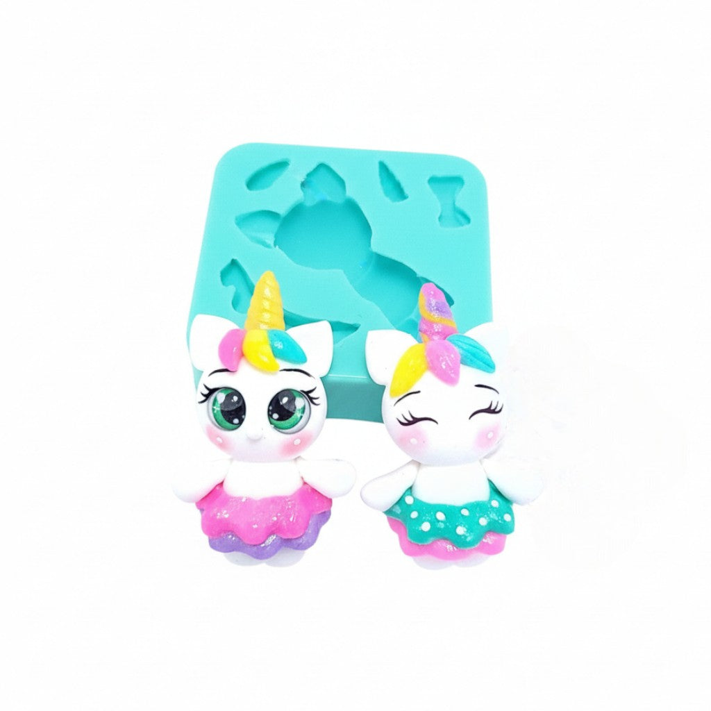 Ballerina Unicorn Multi-Project Silicone Mold for Fondant Resin Clay Crafts MS536