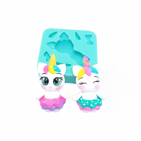 Ballerina Unicorn Multi-Project Silicone Mold for Fondant Resin Clay Crafts MS536