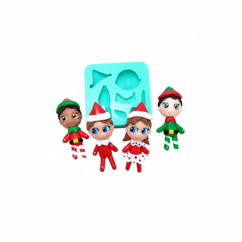 Cute Elf Multi-Project Silicone Mold for Fondant Resin Clay Miniatures MS572
