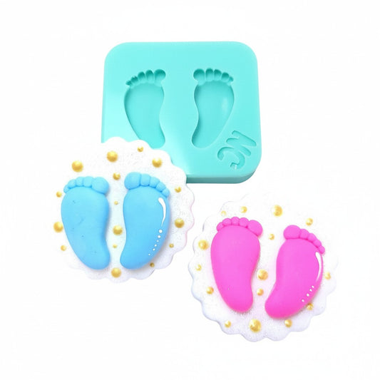 Baby Feet Multi-Project Silicone Mold for Fondant, Resin, Clay Crafts MS579