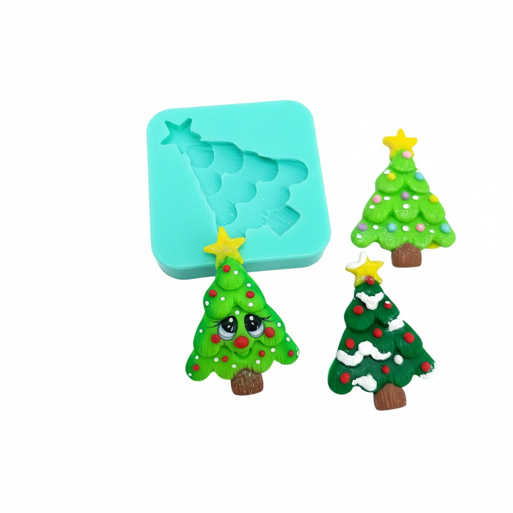 Christmas Tree Multi-Project Silicone Mold for Fondant Resin Clay Miniatures MS617