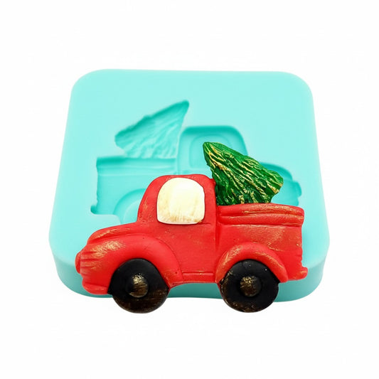 Christmas Truck with Tree Multi-Project Silicone Mold MS623 for Crafts and Baking