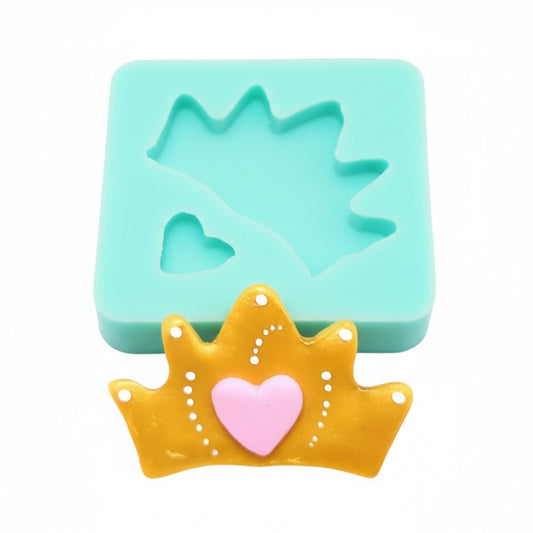 Princess Crown Silicone Mold for Cake Toppers and Mini Resin Crafts