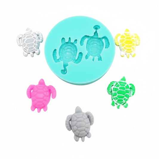 Turtle Miniatures Silicone Mold for Cake Resin Clay Jewelry MS662